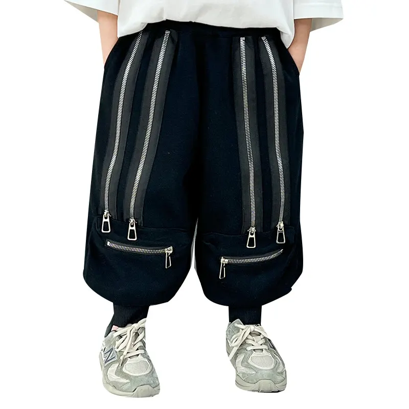 

Baby Sport Pencil Pants for Boys Toddler New Casual Fashion Double Zipper Trousers for Kids Clothes Spring Fall Boys Harem Pants