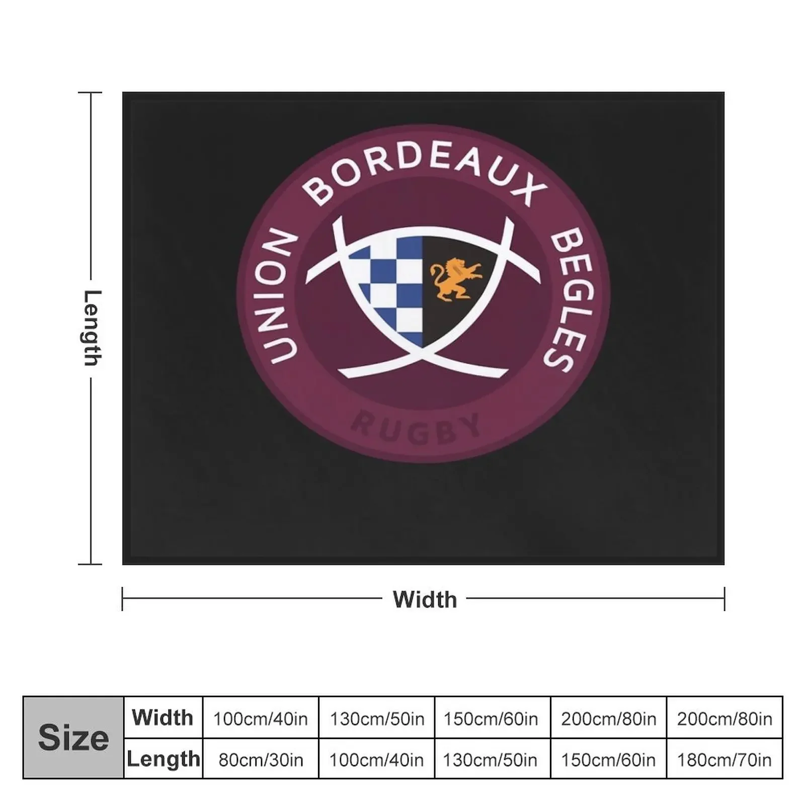 Copy of Funny UNIONN BORDEAUX BEGLES shirt Throw Blanket Softest sofa bed For Sofa Thin Quilt Blankets