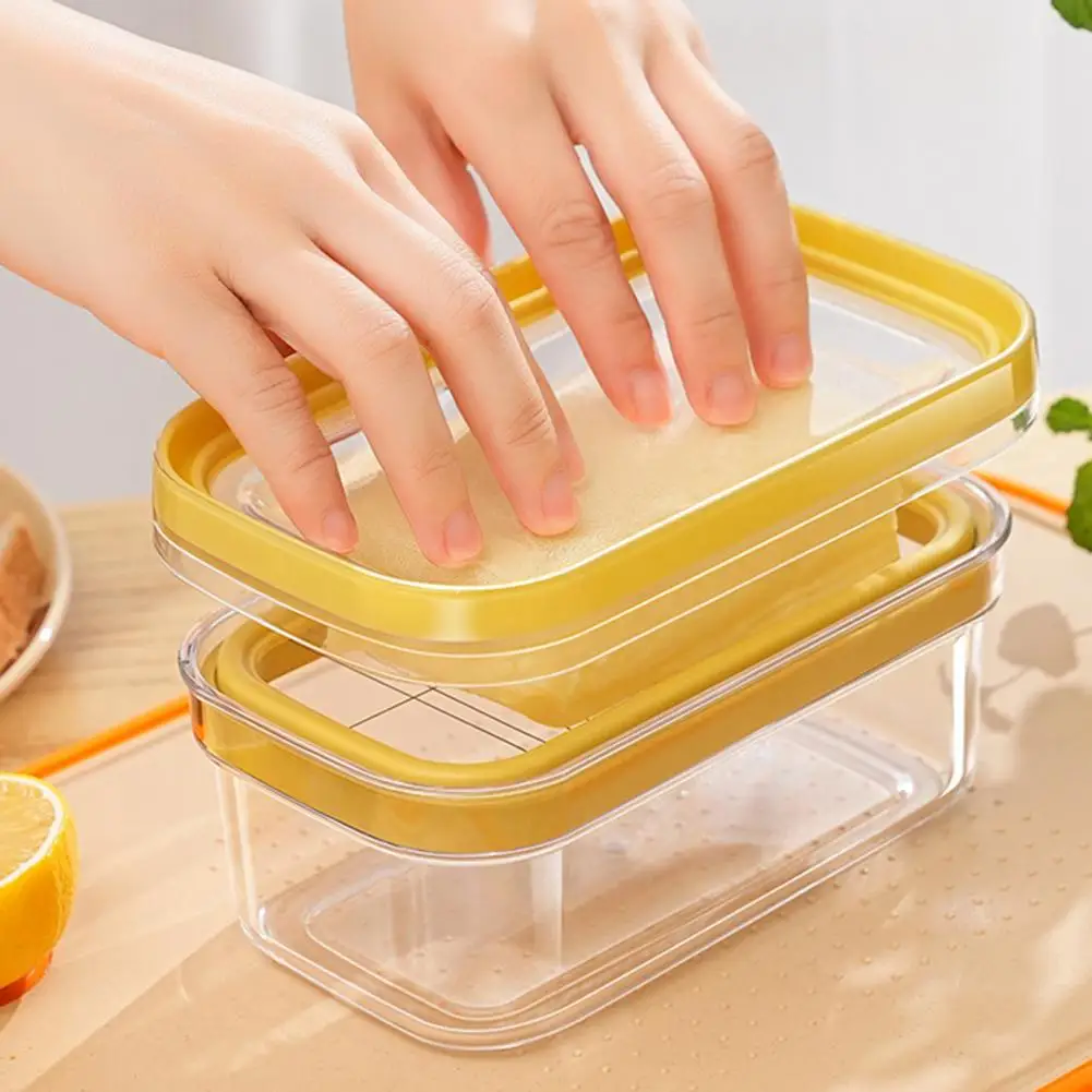 Capacity Butter Slicer Stainless Steel Butter Slicer Container with Airtight Lid for Fridge Storage Cutting for Easy for Kitchen