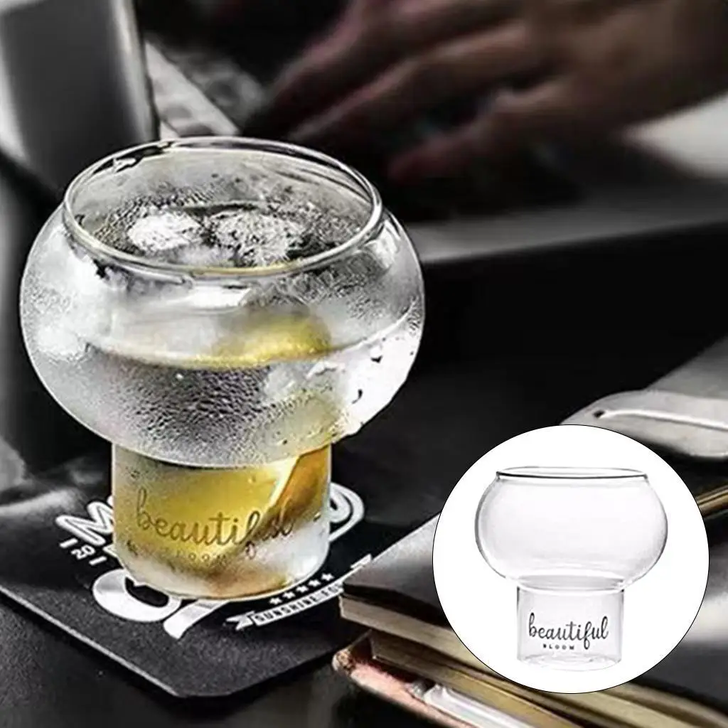 Transparent Cocktail Glass Coffee Tea Beer Juice Yogurt Milk Mug Cup 300ML