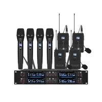 Professional Wireless Microphone Handheld Karaoke Conference UHF 2/4/8 Channel Wireless Microphone System