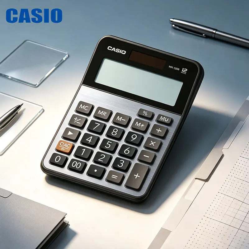 CasioMX-12B/MX-120B Metal Panel Desktop Calculator - Enterprise Financial Reconciliation Calculator