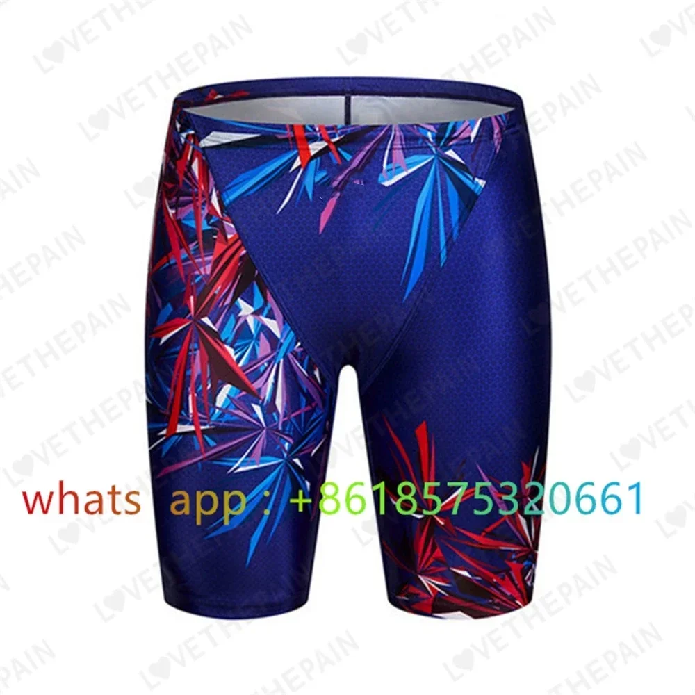 New Mens Swimsuit Shorts Swimming Trunks Endurance Athletic Training Swimsuit Racing Shorts Beach Tights Swimwear Surfing Jammer