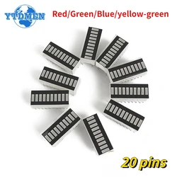 5/10pcs 10-segment Light Bar LED Display Module Bar Graph Ultra Bright Red/Green/Blue/yellow-green LED Digital Tube for Arduino