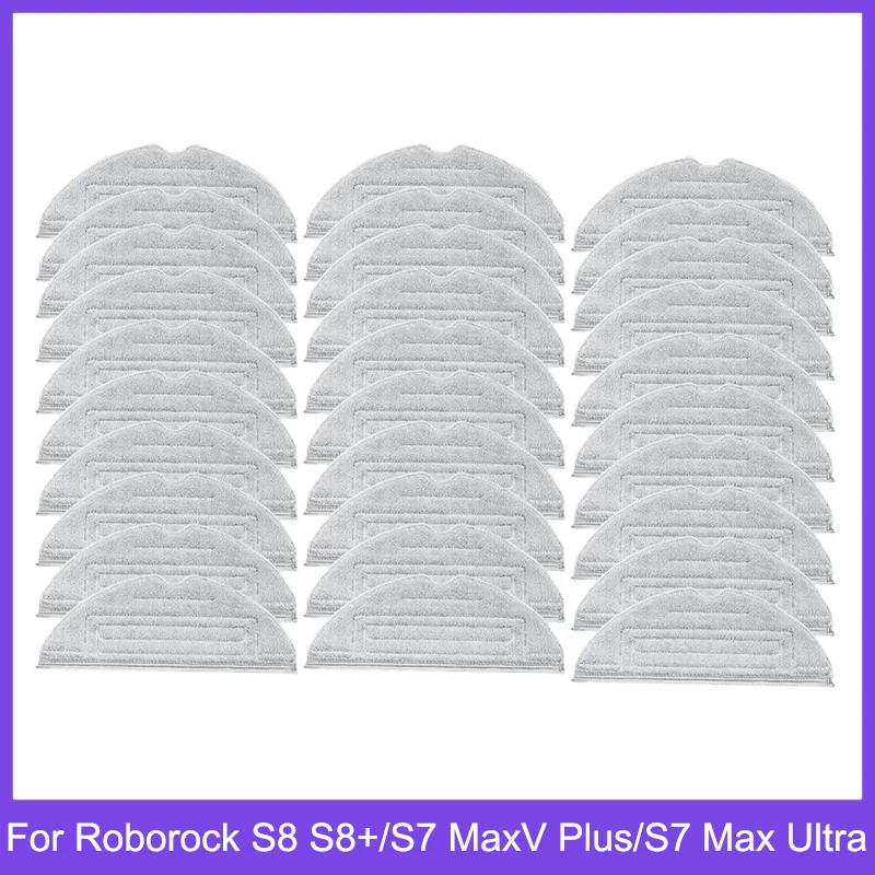 For Roborock S8 S8+ / S7 S7+ S7 Max Ultra S7 MaxV S7 MaxV Plus S7 MaxV Ultra Mop Pad Vacuum Cleaner Robot Mop Cloths Accessories