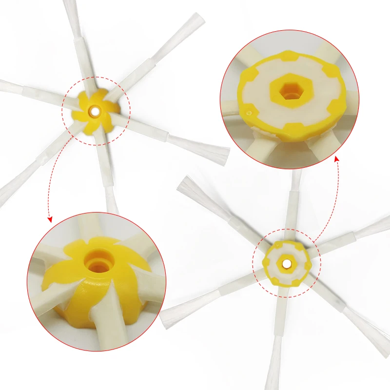 아이로봇 룸바 800 900 시리즈에 적합, 스위핑 로봇 사이드 브러시 액세서리, 쓰리 암 사이드 브러시