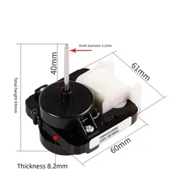 1PC 4680JR1008C 240V 50Hz Saft 3 x 40mm Single Phase 1 Wire Refrigerator Freezer Ventilator Micro Fan Motor for Factory