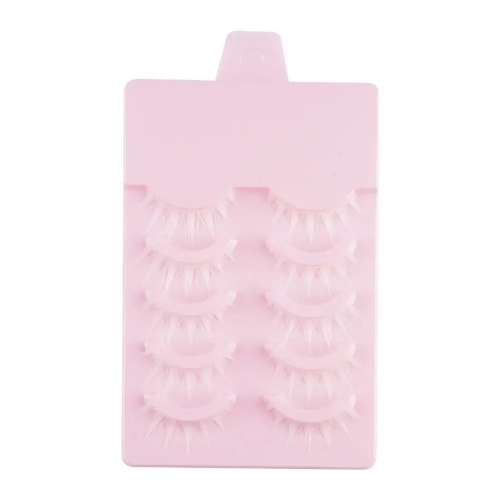 10Clusters Wimpernverlängerung, weiß, ganze Cluster-Wimpern, dicht, langlebig, flauschig, falsche Wimpern, Cosplay-Make-up