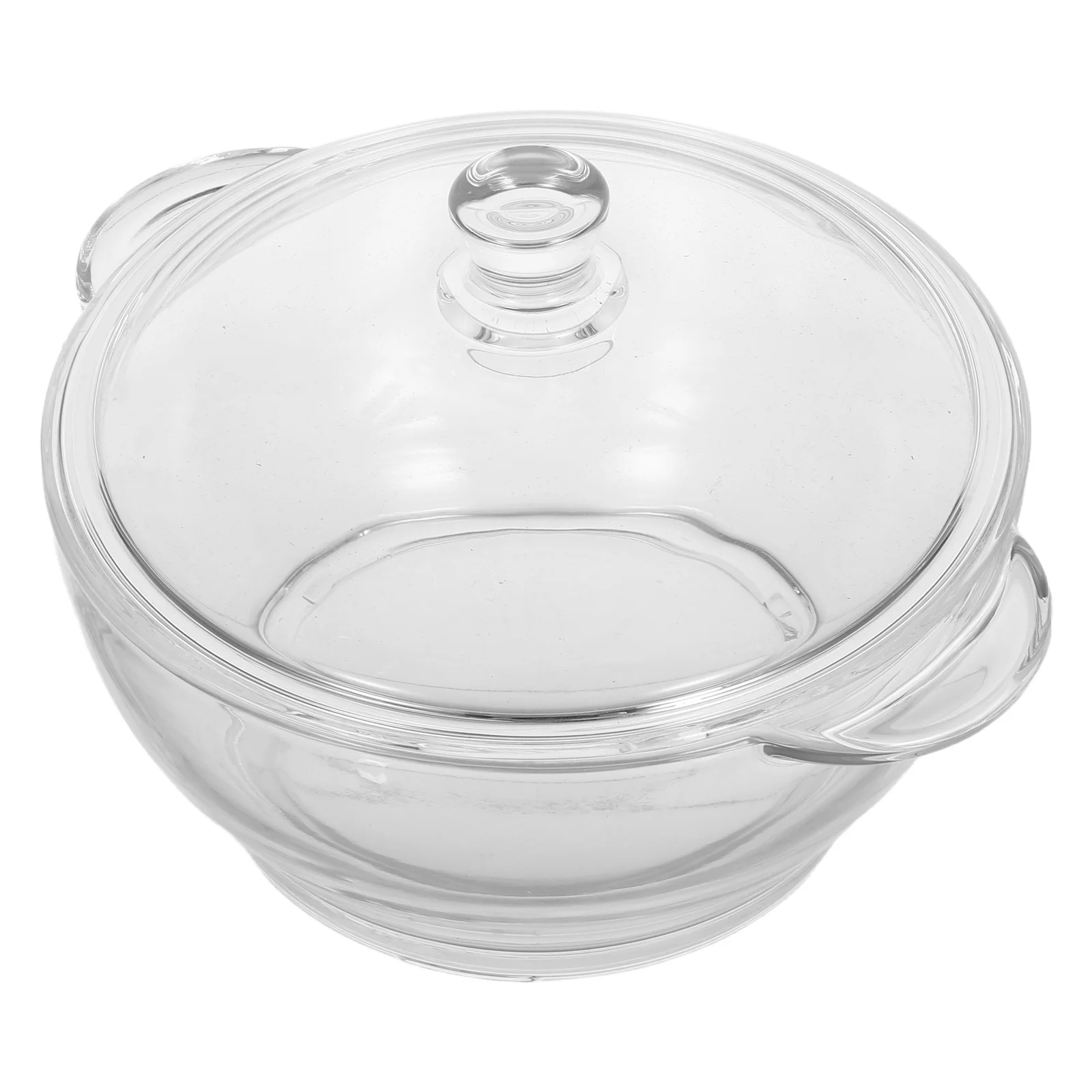 

Glass Stew Pot with Lid Double Ear 1.5L Heat Resistant Cooking Pot for Noodles Soups Kitchen Essentials Heat Resistant