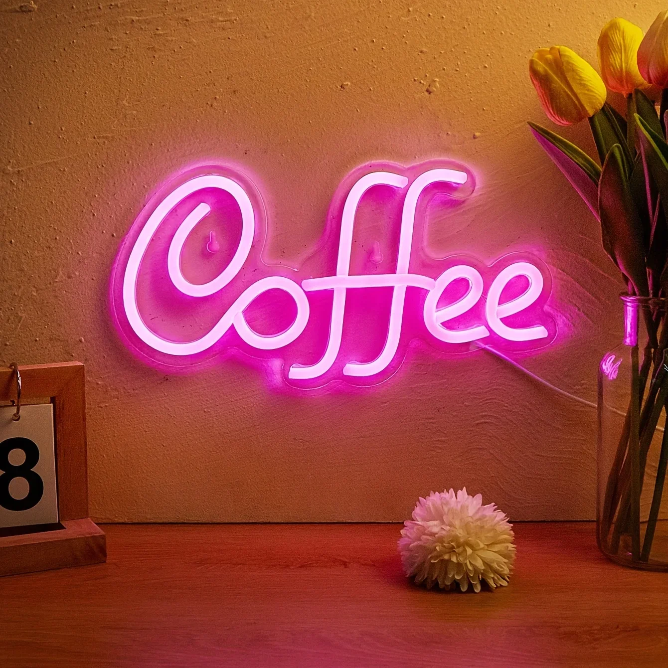 Coffee LED Neon Sign For Wall Decor, Light Up Signs,Neon Lights Signs, For Bedroom Kids Room Bar Wedding Party Decoration