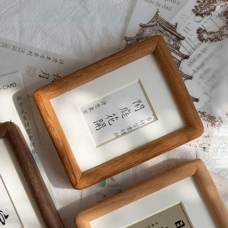 Walnut Wood Photo Frame 8Inch Solid Wood Picture Frame with Round Corners Creative Desktop Display Gift High-Quality Photo Frame