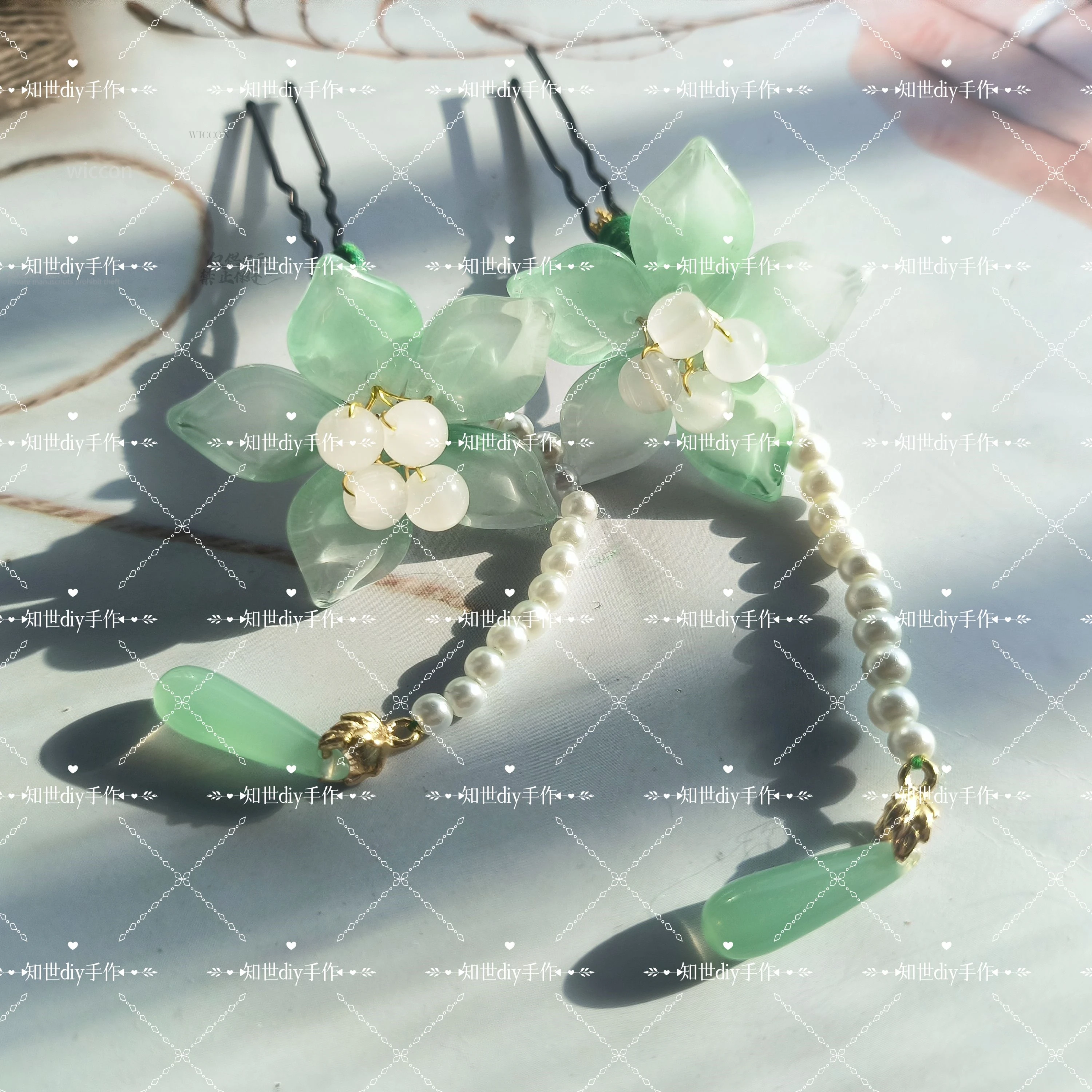 Accesorios Maomao, pinzas para el cabello de flores, horquilla de Anime The Apothecary Diaries, Cosplay hecho a mano para niñas y mujeres, joyería Retro personalizada