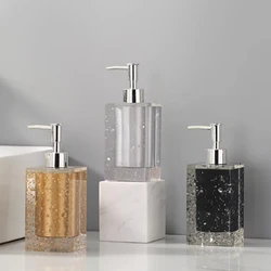 Modern Glass Emulsion Bottle Color Soap Liquid Container Household Makeup Remover Shampoo Collection Bottle Bathroom Accessories