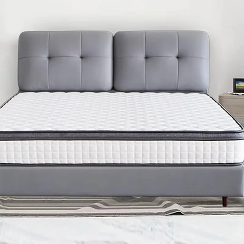 High Quality Top Quality Euro Top Orthopedic King Queen Latex Mattresses for Beds in A Box High Density Foam Mattress