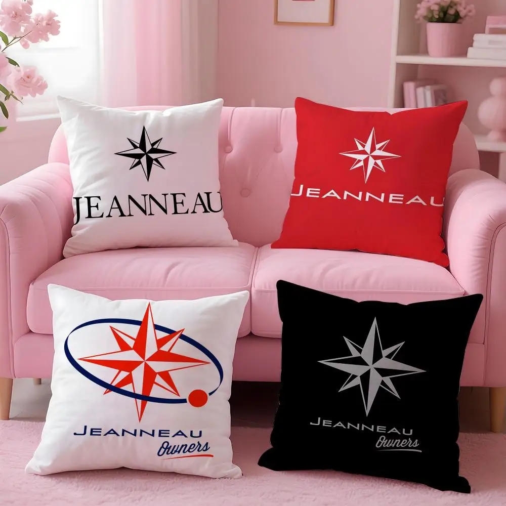 Brand J-Jeanneau Cushion Cover Breathable Linen Pillowcase Summer Odorless Eco-Friendly Invisible Zipper Washable