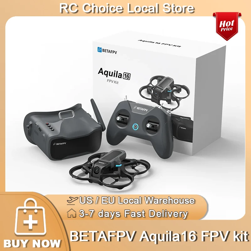 BETAFPV Aquila16 FPV Kit Brushless Racing Drone Professional Quadcopter Indoor Outdoor Camera Drone