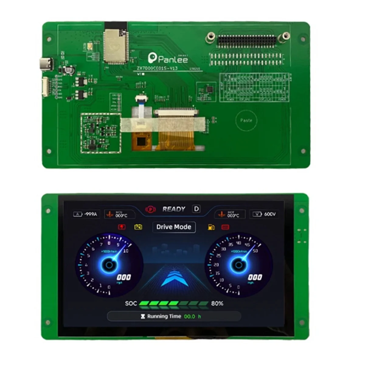 ABBH-ESP32 Development Boad 7 Inch Capacitive Touch 800x480 Display ESP32-S3R8 MCU Optional RS485 Audio for Smart