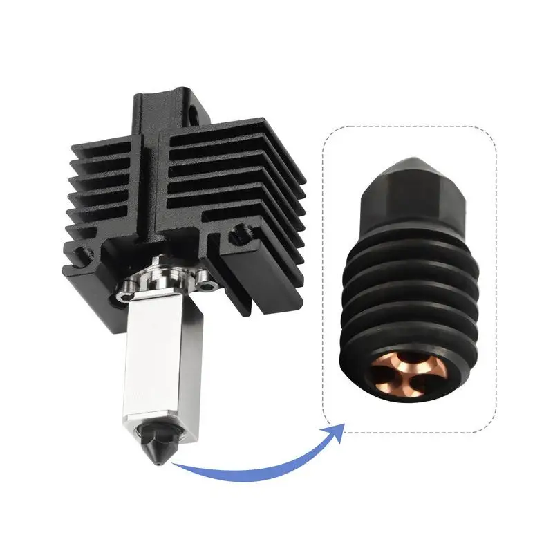 1Pcs Multiple Caliber 3D Printer Hotend Replacement X1 P1P CHT High Flow Nozzle Brass Hardened Steel Print Head For Bambu Lab