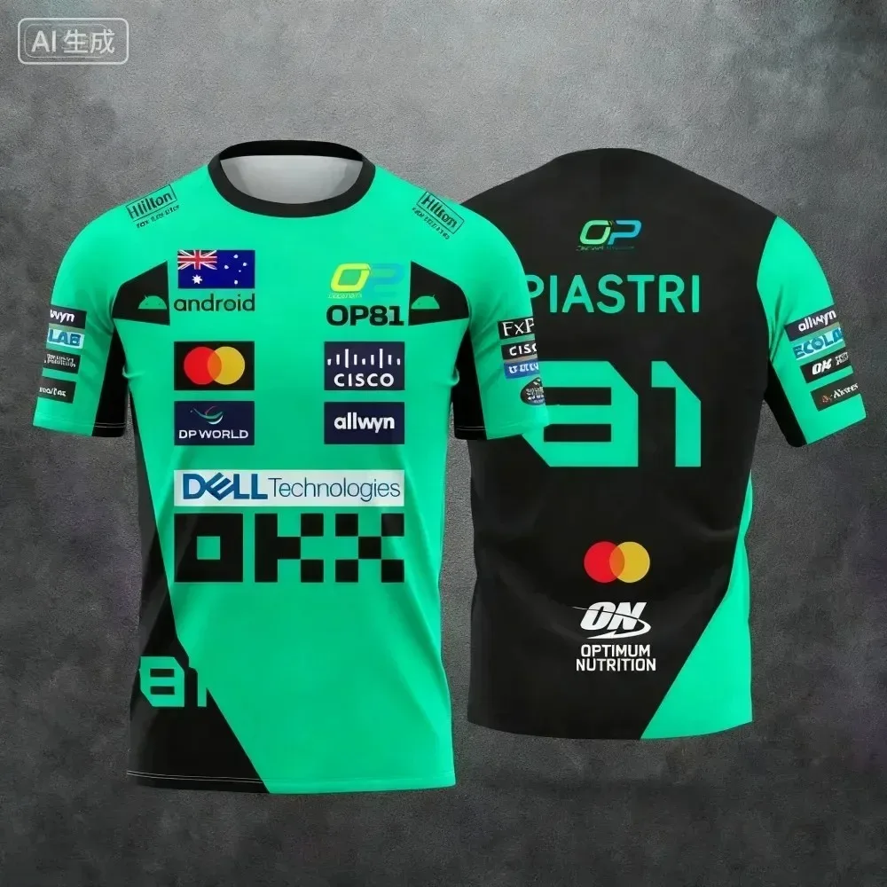 Atmungsaktive Rennsportbekleidung für Herren 2026 - Lando Norris' Stil, schnelltrocknend und geeignet für das Radfahren – Detail 4
