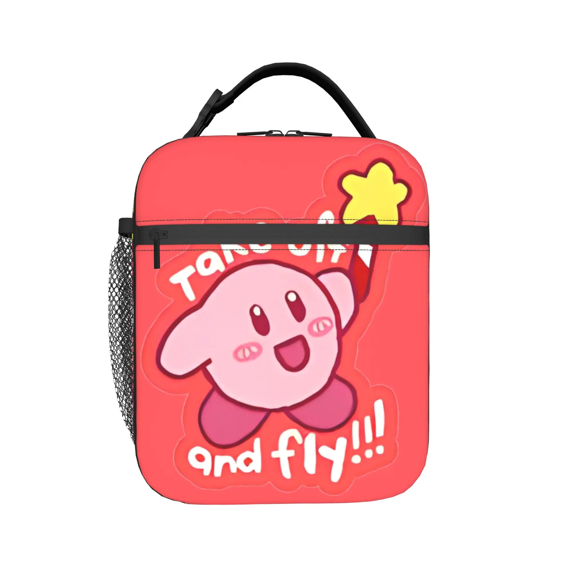 

Kirbys Take Off and Fly Product Insulated Lunch Bag For School Food Box Portable Thermal Cooler Lunch Boxes