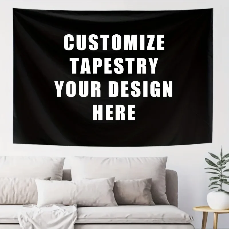 Custom Tapestry Personalized Photo Tapestrys Anniversary, Birthday, Wedding Party Decoration Background Banner Home Decor