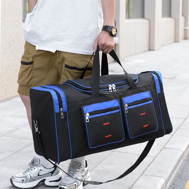 Large capacity luggage bag - multi pocket travel handbag, sports equipment bags, zipper closure Мужская сумка Bolsa de hombre 가방