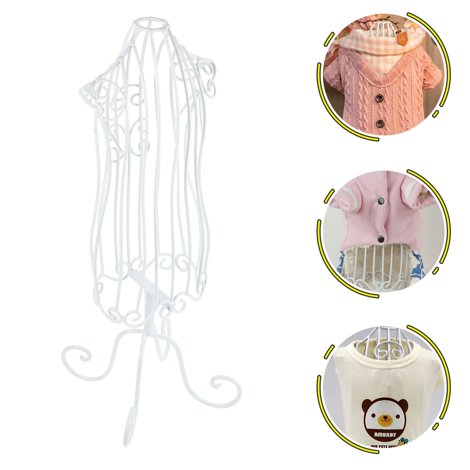 Clothing Display Stand Dog Wardrobe Shirt Pet Costume Hanger Rack Clothes Hangers Garment