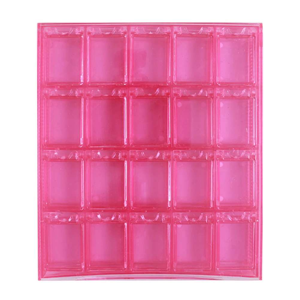 

28 Grids Nail Storage Box Removable Bead Container Transparent Charms Organizer Dustproof Sealing Clasp Jewelry Accessories