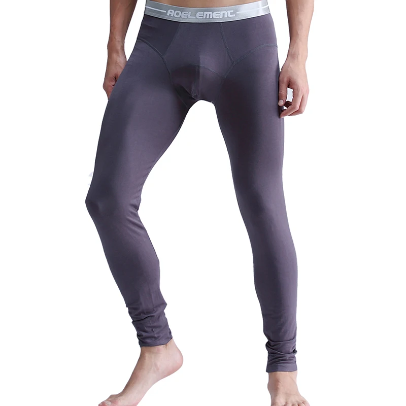 Men's long Johns single thin tight-fitting underpants youth thread pants thermal pants slim-fit autumn and winter leggings