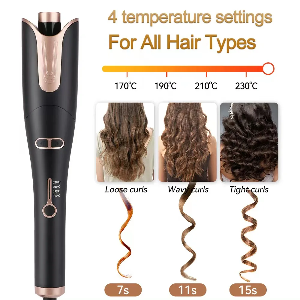 Auto Rotating Ceramic Hair Curler Automatic Curling Iron Styling Tool Hair Iron Curling Wand Air Spin and Curl Curler Hair Waver