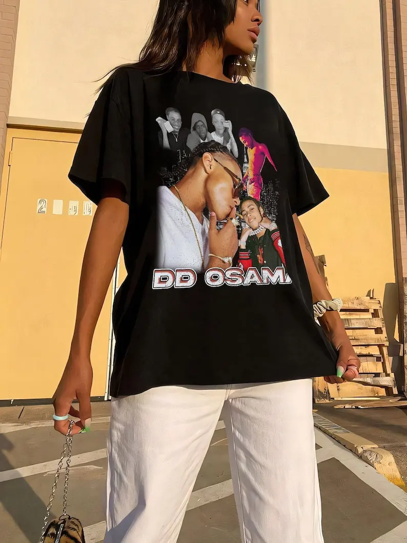 DD Osama Y2K Shirt, Vintage, New York Drill, Rapper, Hip-Hop, Streetwear, Urban, Retro, Nostalgia, 2000s, Graphic Tee