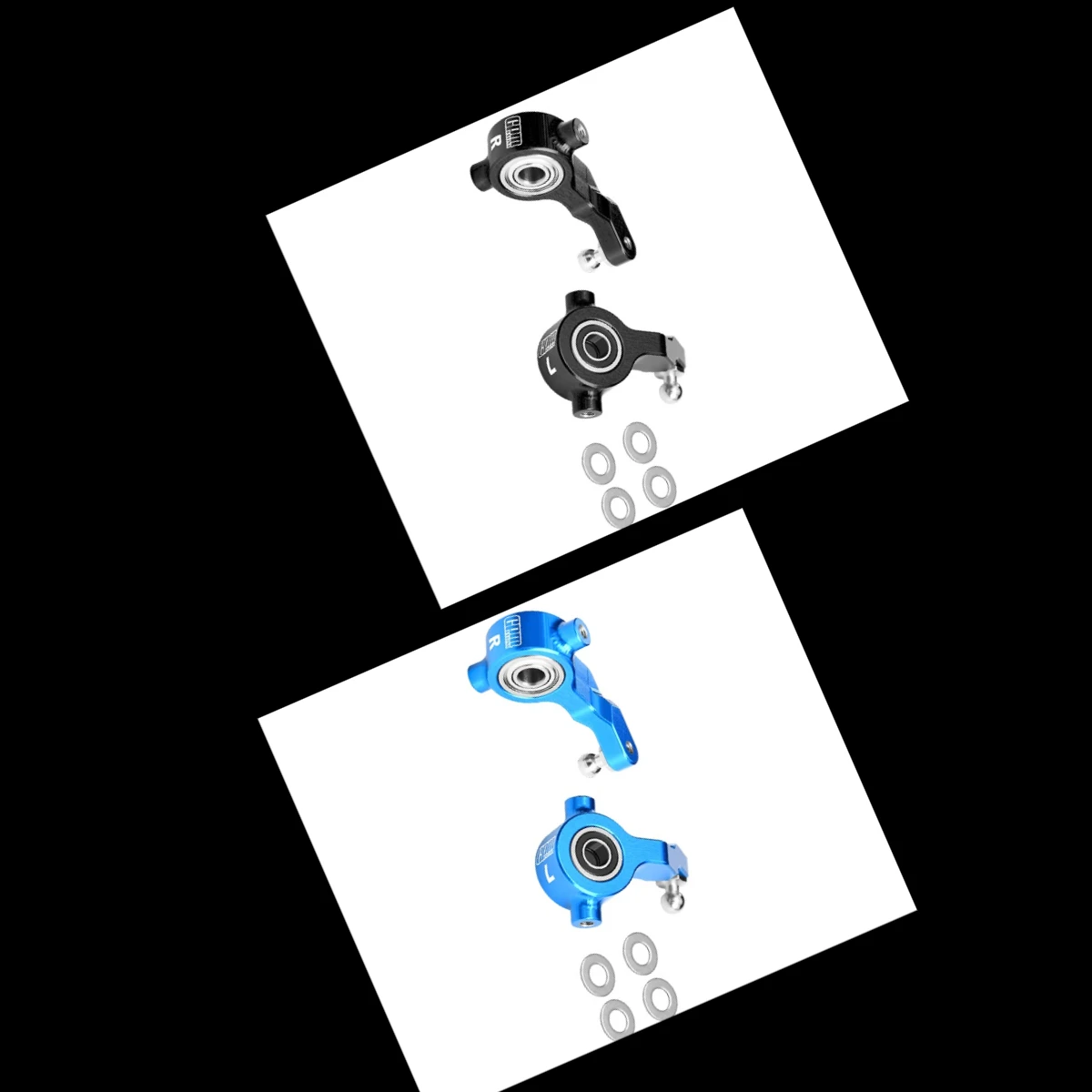 

GPM 7075 Alloy Front Steering Blocks With Oversize Bearing For TAMIYA 1/10 DT-04 58741