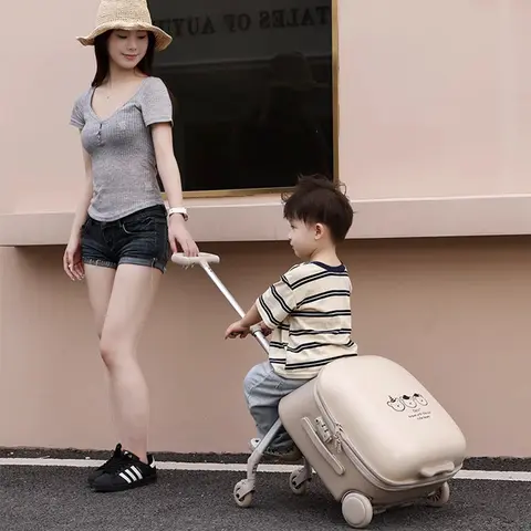 어린이 수하물 좌석이 가능한 TSA 세관 잠금 장치, 확장 탑승 여행 유모차, 가드레일 이동식 접이식 프레임