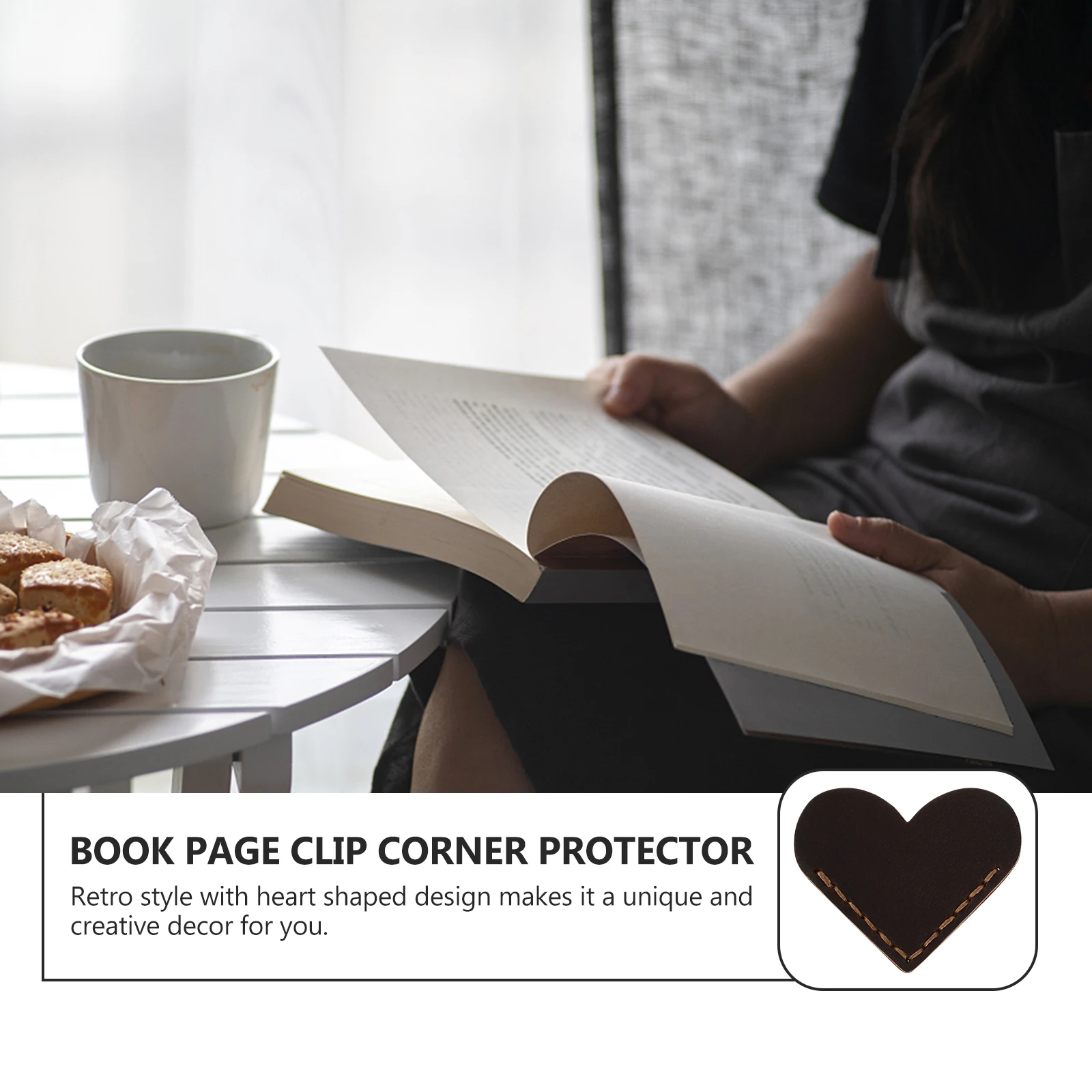 

Love Bookmark Corner Page Marks Shaped Heart Bookmarks Protector Vintage Stationery Gift