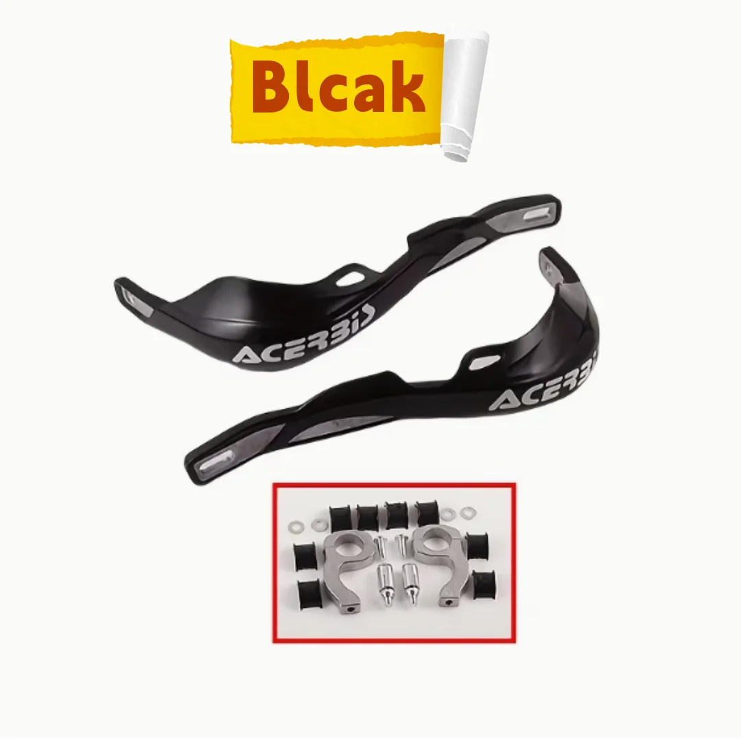 2pcs Universal Motorcycle Handguards, Dirt Bike Handlebar Brush Guards Protector for Honda Yamaha Kawasaki Suzuki