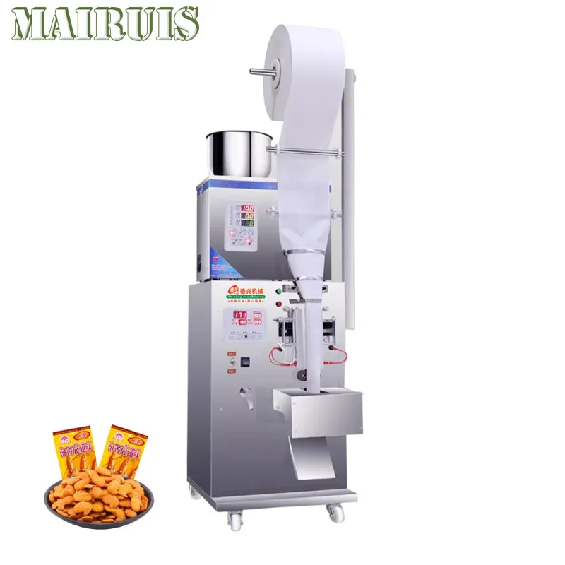 

Three Side Seal Back Seal Packaging Machine Granular Powder Tea Paprika Food Automatic Filling Sealing Machine