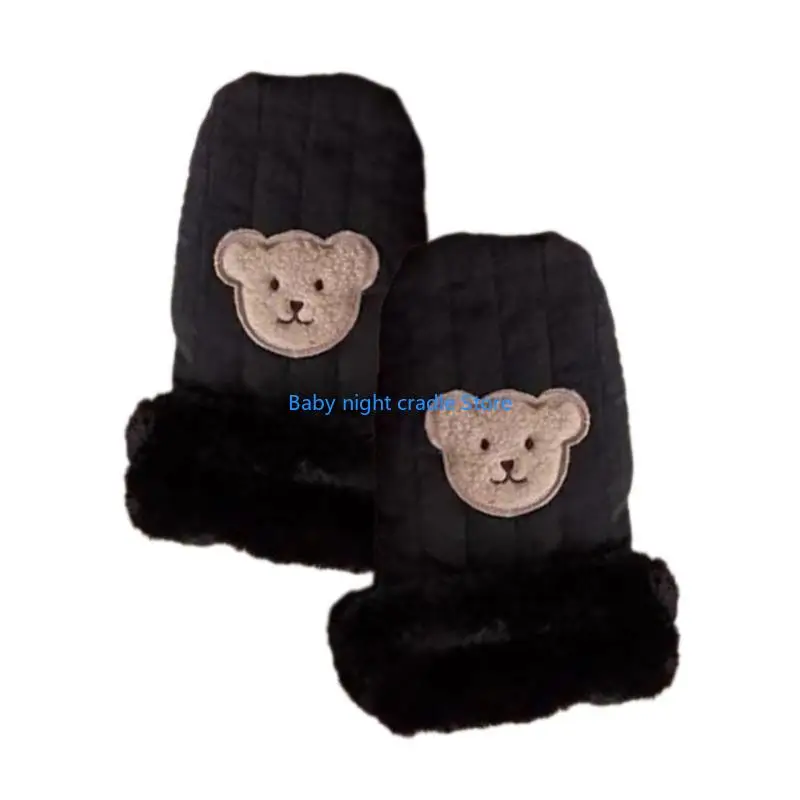 J2FF 1 Pair Scooter Gloves Boys Girls Cycling Mittens Non-Slip Hand Muffs Warm Gloves for Camping Biking Outdoor Sports