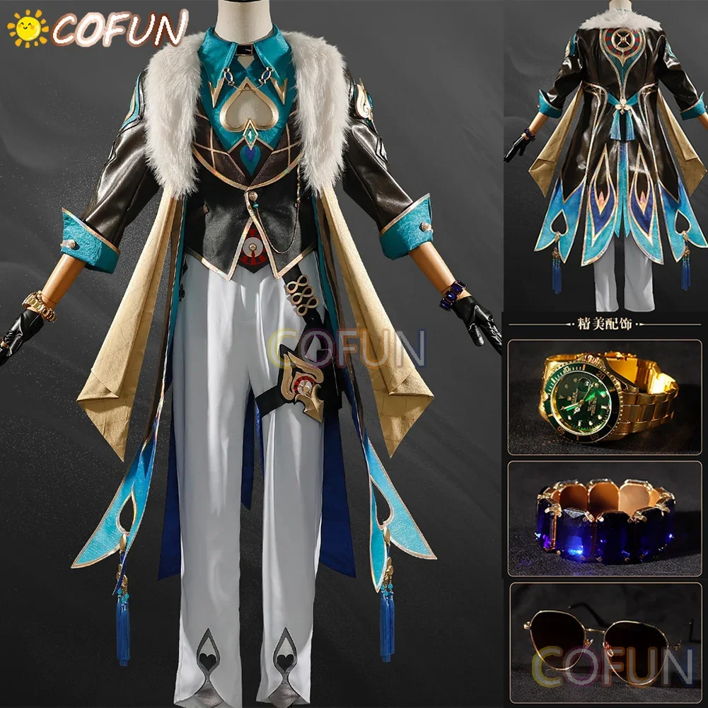 Game Honkai:Star Rail Aventurine Cosplay Costume Suit Full Set Halloween Outfits Men Anime Clothing S-XXL