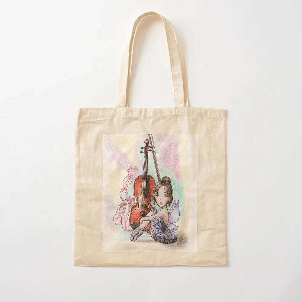 Violin ballet dancer fairy Tote Bag Beach bag Lady bag great Customizable tote