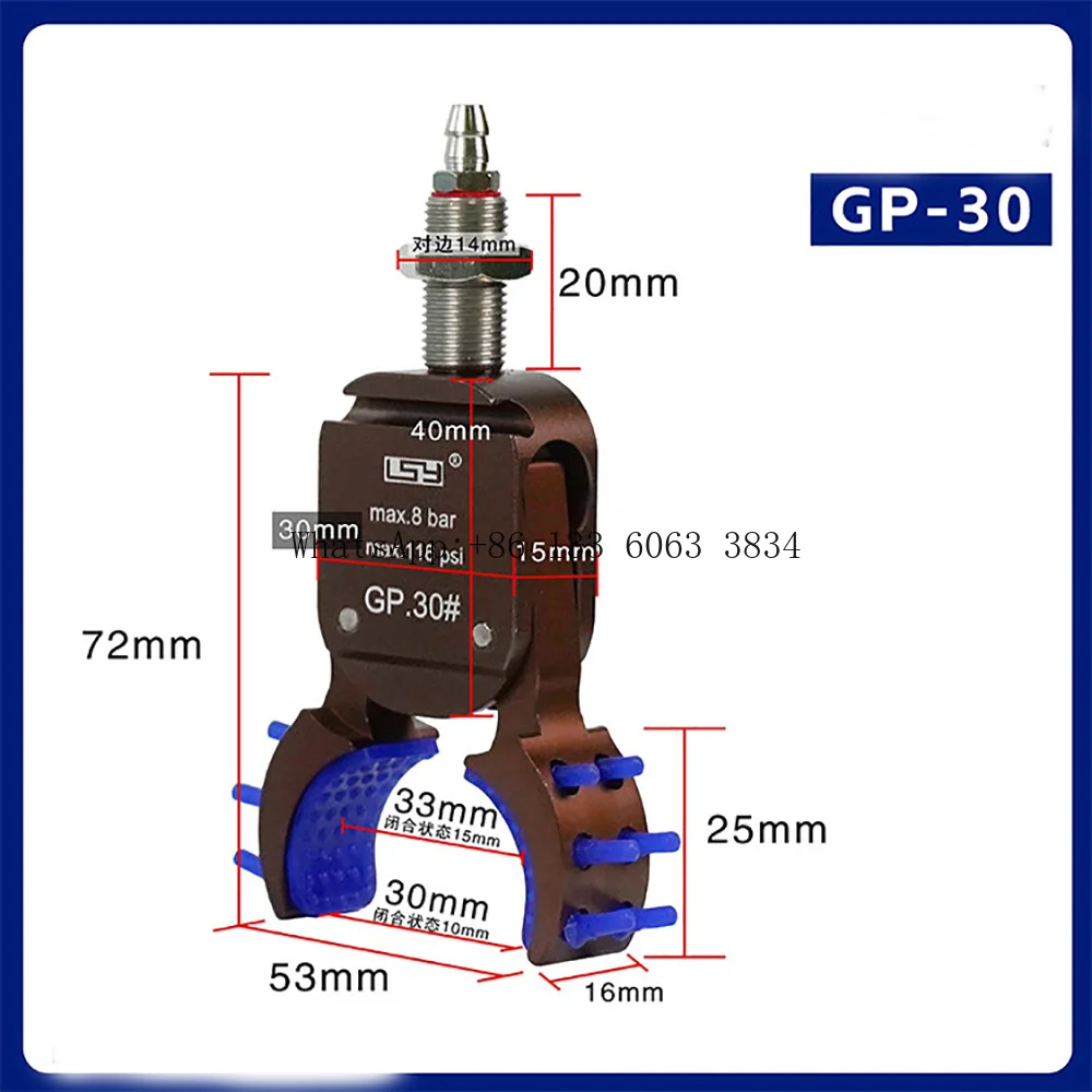 Mechanical Arm Gripper for Cylindrical Bottle Objects Sensor Non-slip Pad Clip for Injection Molding Clamp Manipulator Top M10