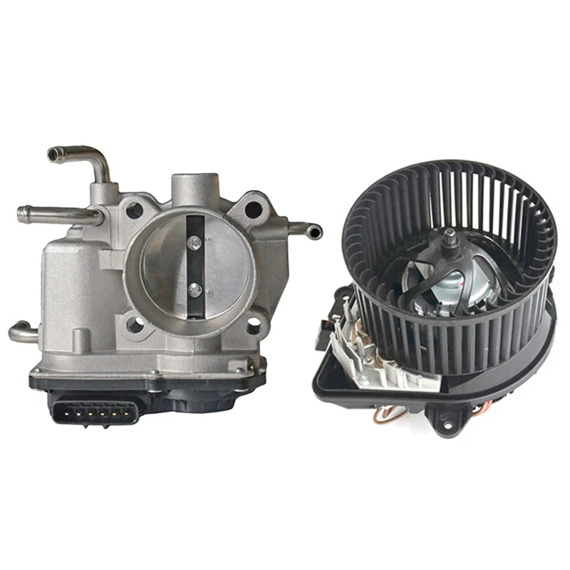 

1 Pcs Throttle Body Fit For Toyota Camry Highlander RAV4 Solara & 1 Pcs Heater Blower Fan Motor