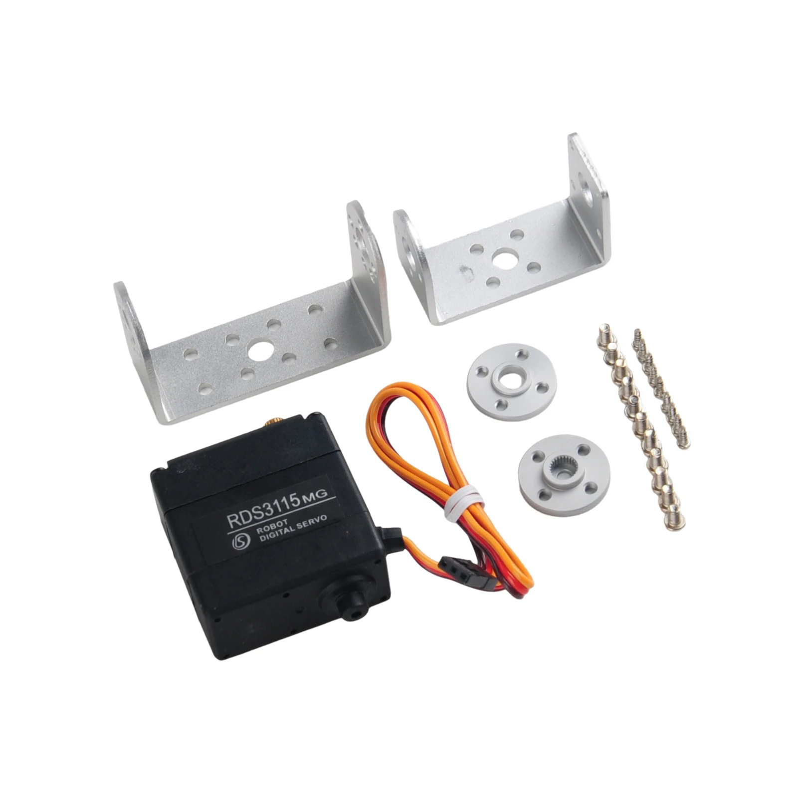 17 キロデジタルサーボ RDS3115 MG 180/270 度メタルギア U スタンド DIY 電源部品サーボ RC ロボット機械アームモデル