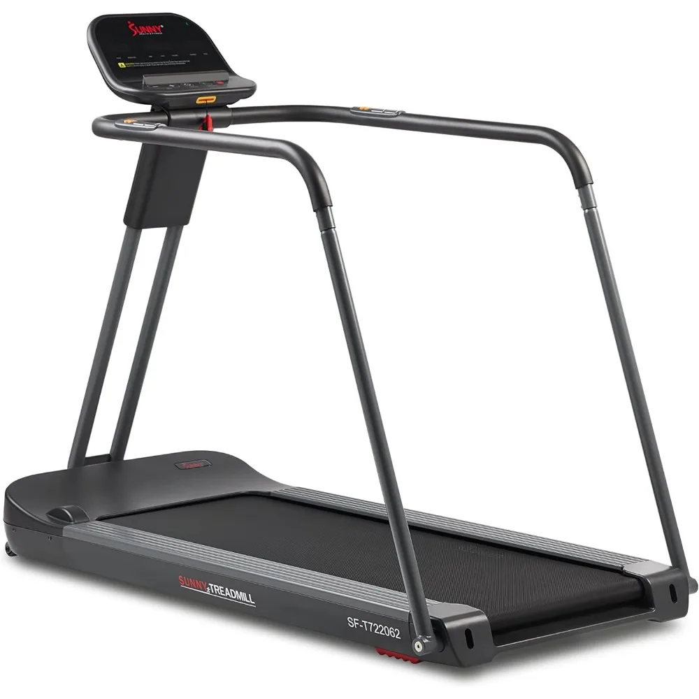 

Endurance Cardio Running Walking Treadmill with Extended Safety Handrails, Low-Impact, Low Wide Deck