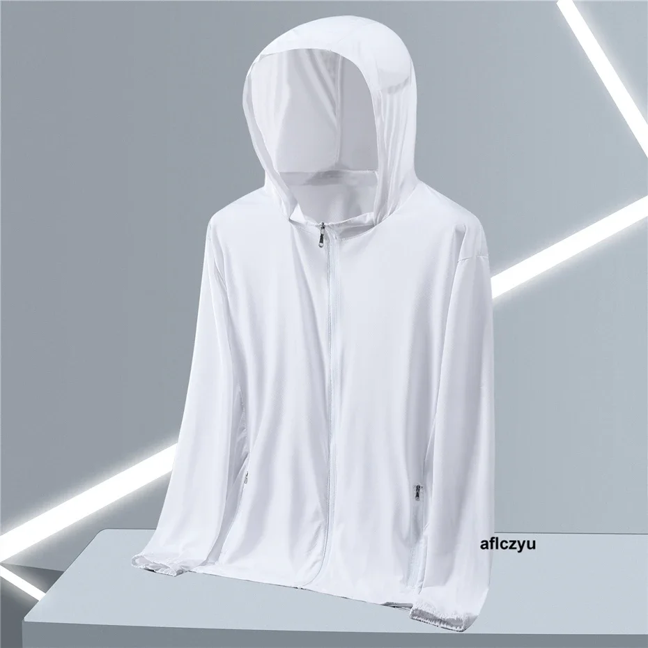 Jackets Plus Size 13XL Summer Thin Jacket Men Fashion Casual Solid Color Hooded Coats Thin Clothes Big Size XT196