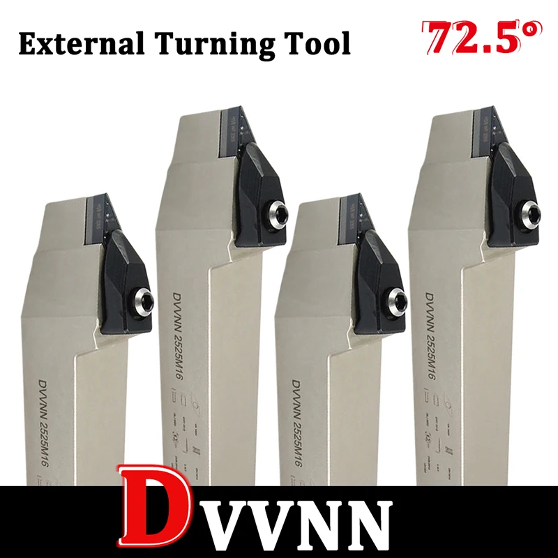 1PCS DVVNN2020K16 DVVNN2525M16 External Turning Tool Holder Lathe Cutter Tool DVVNN For VNMG Carbide Inserts