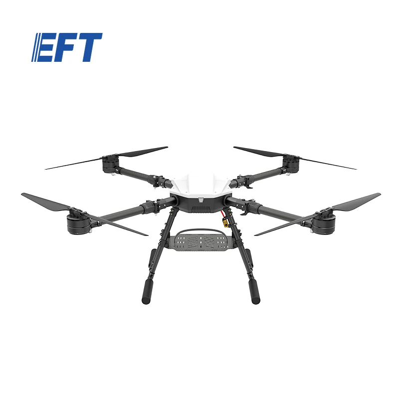 EFT new upgrade E410P 10KG payload delivery aircraft parts cargo transport heavy lift cargo drone frame with load plate