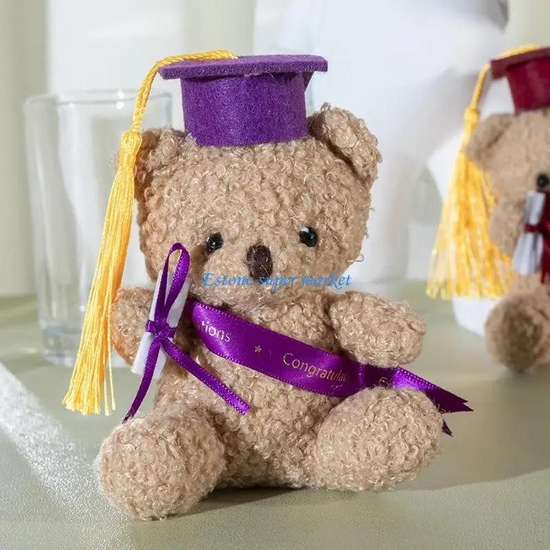 090B Bachelors Schools Graduation Bear Stuffed Animals Cartoon Bear Shaped Souvenir