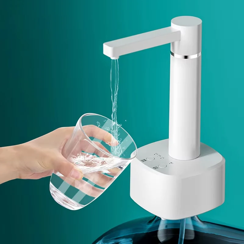 

Electric Water Gallon Pump Automatic Water Bottle Pump Dispenser Desktop USB Rechargeable 3-gear Water Pump Dispenser With Stand
