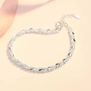 925 Sterling Silber Armband für Frauen, Hochzeitsfeierkette, schöner Schmuck, verschiedene Stile, Mode, hohe Qualität 10 Haupt schöner Verkauf - №5