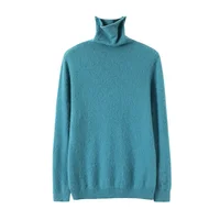WinvyNee Women Clothing Mink Cashmere Sweater Half High Collar Solid Tops Outerwears 2024 Knitted Oversized Pullover A1248005 - Image 5